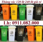 Sỉ thùng rác 120L 240L 660L giá rẻ tại sóc trăng- thùng rác chất lượng mới 100‰