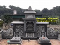công trình khu lăng mộ bằng đá,nghĩa trang gia đình đẹp nhất lắp tại phú thọ