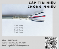 Cáp tín hiệu chống nhiễu 2 lớp 18 AWG 3 Pair Đà Nẵng, Hà Nội, HCM