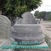 xây mộ đá tròn chuẩn phong thuỷ tại đà nẵng 2023