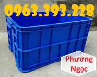 Thùng nhựa công nghiệp, hộp nhựa có nắp cao 31, thùng nhựa HS019