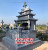 038 Mộ đá công giáo đẹp bán tại Điện Biên, nghĩa trang đạo thiên chúa