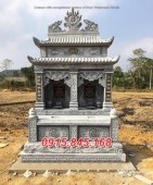 515 Mẫu mộ đôi bằng đá đẹp bán tại Vĩnh Phúc, lăng mộ ông bà bố gia đình