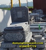 Mẫu lăng mộ đá xanh lắp đặt tại Bắc Ninh