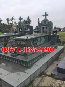 Quảng Ninh Mẫu mộ đá đôi công giáo đẹp bán tại Quảng Ninh - Lăng mộ đạo