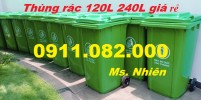 Thùng rác 240 lít giá sỉ tại cần thơ- thùng rác y tế 25 lít, 120 lít giá rẻ- lh