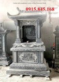 mẫu bàn thờ thiên đá để tro cốt bán thái bình, miếu thờ đá xanh 3844