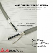 Twisted pair control cable 1 pair 18awg (2 core x 0.75mm) Altek Kabel