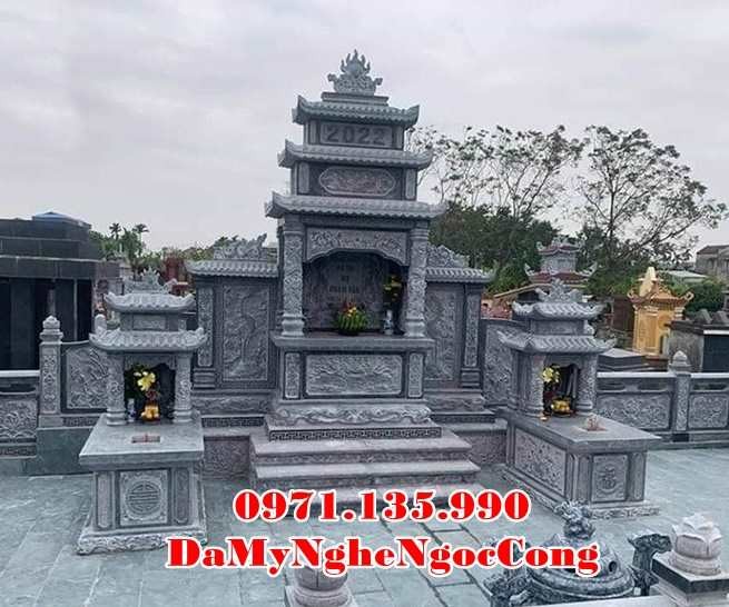 Kon Tum Mẫu lăng mộ đá giá rẻ đẹp bán tại Kon Tum - gia đình dòng họ-image-5