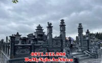 Ninh Thuận Mẫu khuôn viên lăng mộ đá xanh rêu đẹp bán tại Ninh Thuận - gia đình