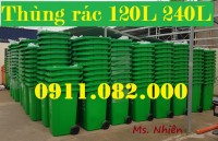Thùng rác 120 lít màu xanh giá rẻ tại bạc liêu- lh 0911082000 Nhiên