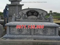 Mẫu mộ đá chạm điêu khắc đẹp bán tại Ninh Bình - Mẫu mộ đá tam cấp đẹp bán tại N