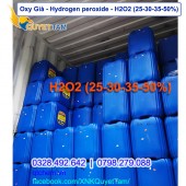 Oxy Già Công Nghiệp - Hydrogen peroxide – H2O2 (25 - 30 - 35 - 50‰) | Quy cách: