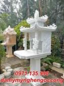Quảng Ninh mẫu cây hương thờ đá có mái đẹp bán tại Quảng Ninh - Giá Bán