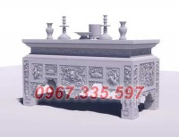 47 mẫu bàn lễ đá khu lăng mộ đẹp bán tại Lâm Đồng - Mẫu bàn lễ bằng đá xanh đẹp