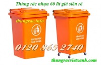 Bán thùng rác 60L, thùng rác nhựa 60L, thùng đựng rác 60L giá siêu rẻ