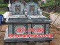 mẫu mộ đá đôi tam cấp đẹp bán tại Vĩnh Long