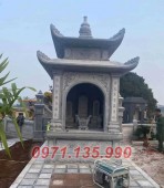 Bắc Giang Mẫu khuôn viên lăng mộ đá xanh rêu đẹp bán tại Bắc Giang - gia đình dò