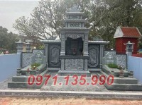 Thanh Hoá Mẫu khuôn viên lăng mộ đá xanh rêu đẹp bán tại Thanh Hoá - gia đình dò