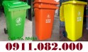Xả kho thùng rác 240 lít giá rẻ tại cà mau, thùng rác mới 100‰- lh 0911082000