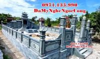 Hà Giang Mẫu khuôn viên lăng mộ đá xanh rêu đẹp bán tại Hà Giang - gia đình dòng