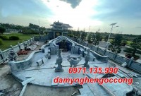 Tiền Giang Bán mẫu nghĩa trang đá xanh rêu đẹp tại Tiền Giang - Cây Hương Miếu
