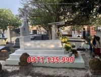 Hà Nội Mẫu khuôn viên lăng mộ đá công giáo đẹp bán tại Hà Nội - Mộ đạo thiên chú
